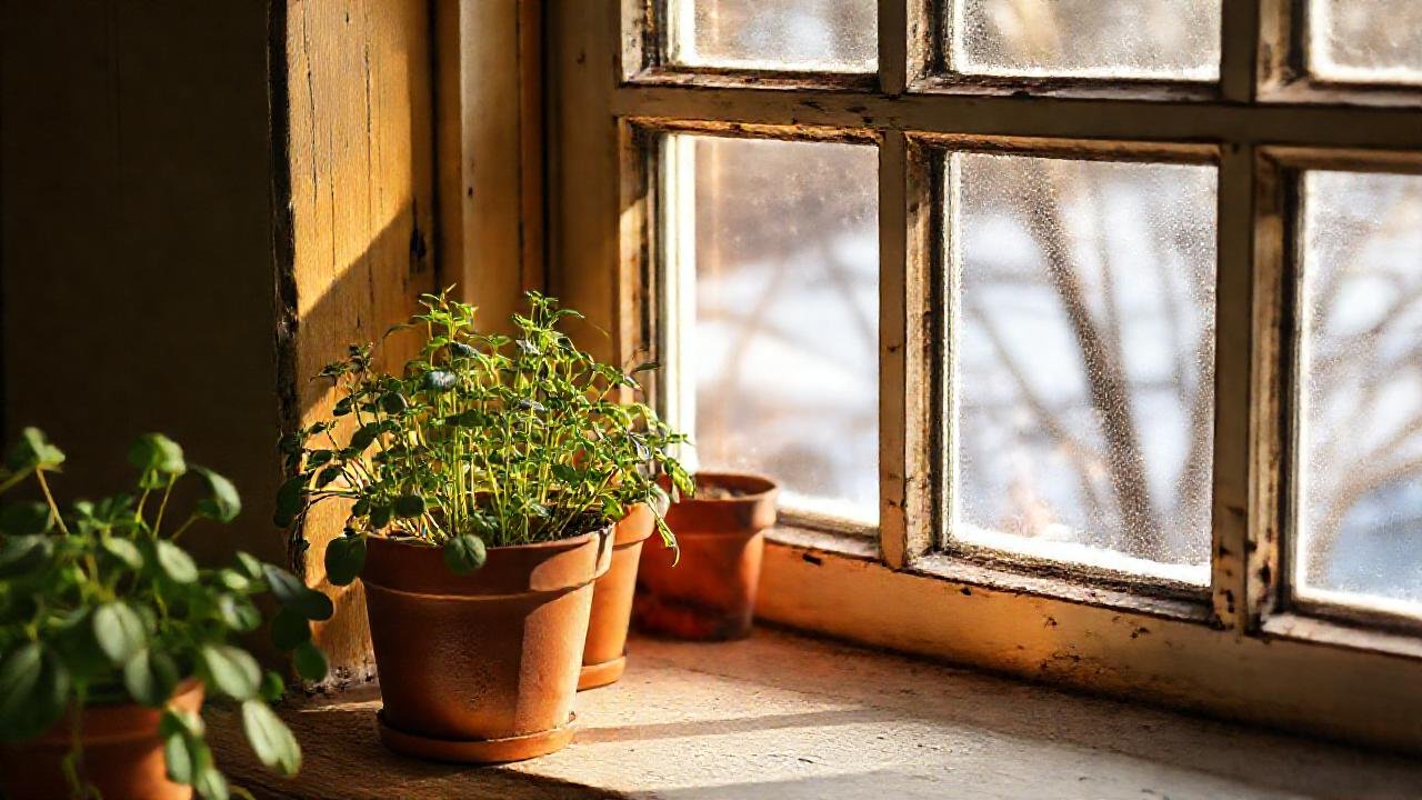 Un rincón cálido y herbáceo en invierno
