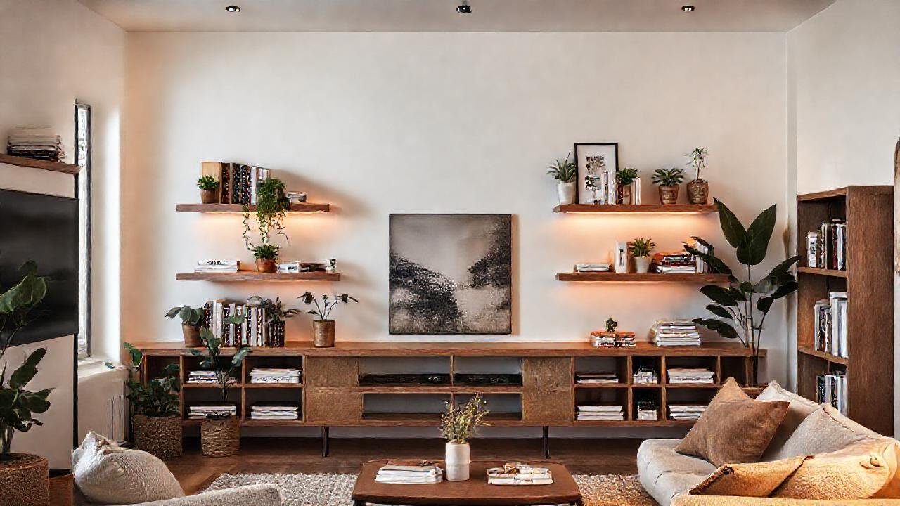 Un salón acogedor y minimalista