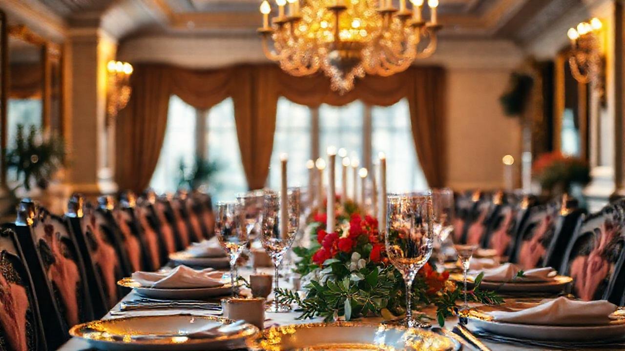 Un comedor festivo, cálido y acogedor