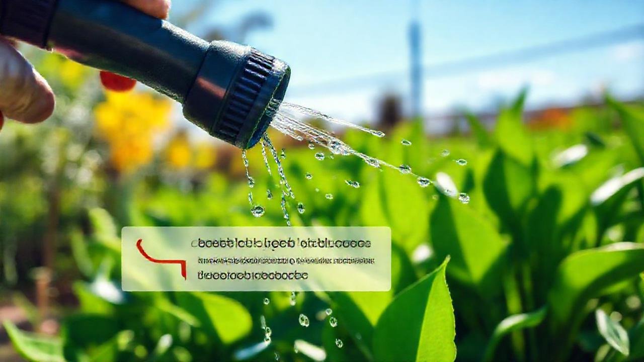 Un agricultor guía el riego eficiente