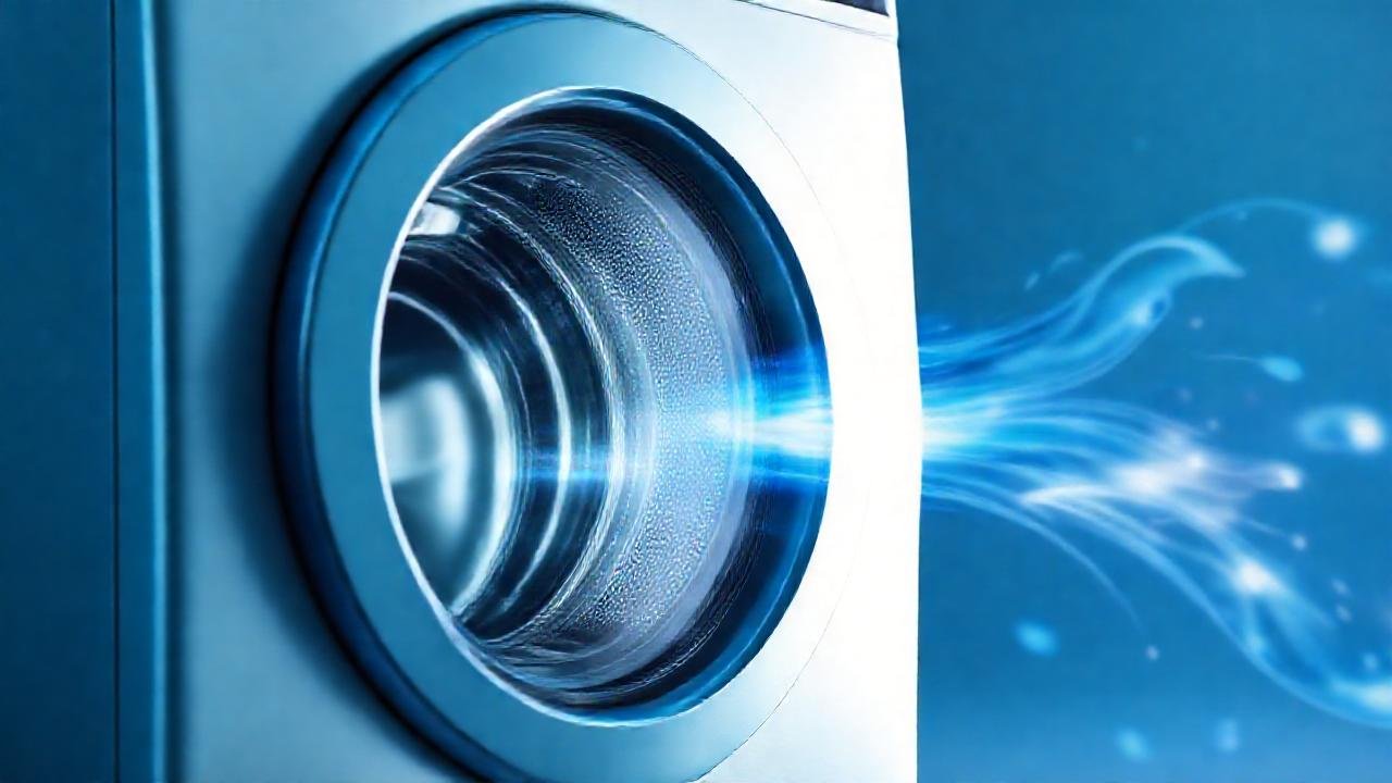 Lavadora moderna, eficiente y estilizada