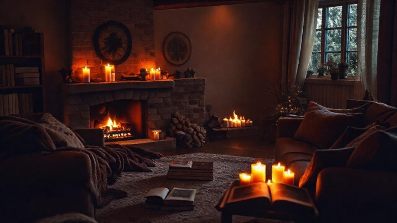 Un salón acogedor y cálido invita al relax