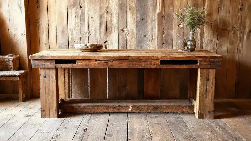 Un interior acogedor con madera natural
