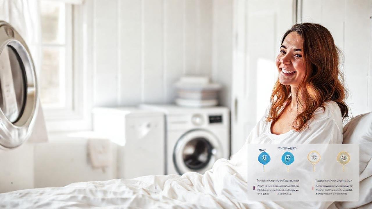 Lava ropa blanca con serenidad