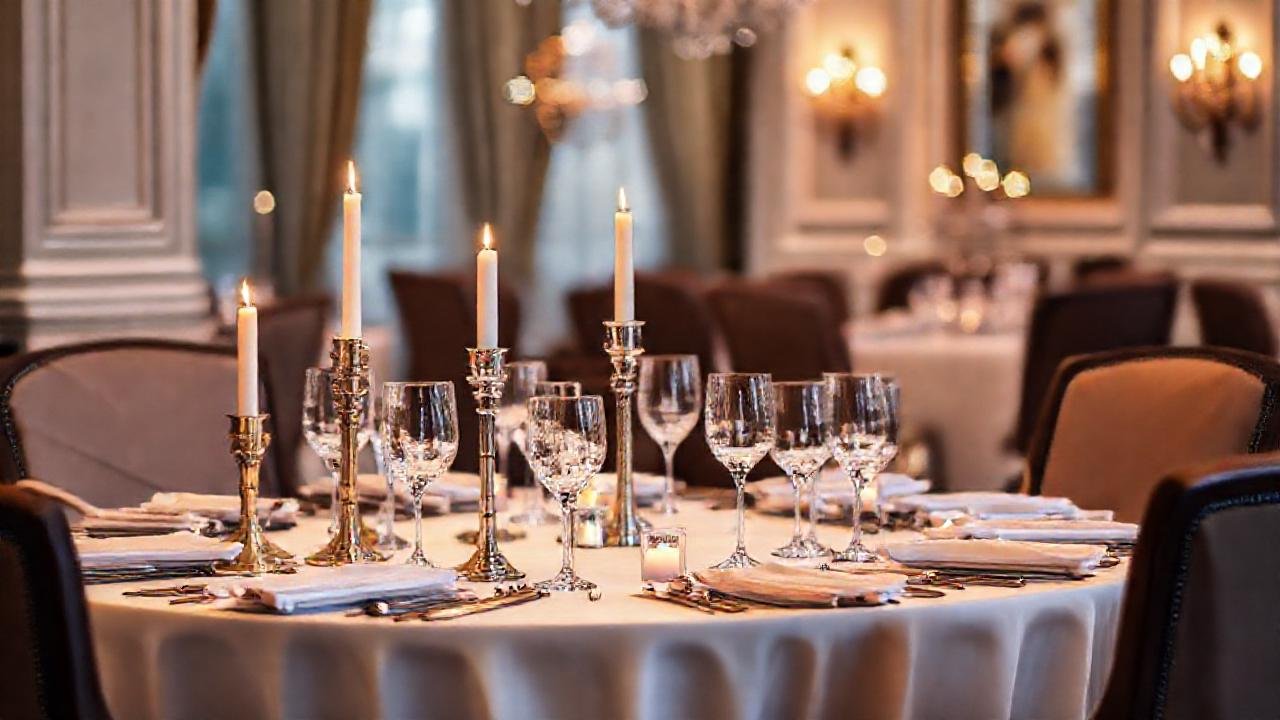 Una cena elegante y sofisticada