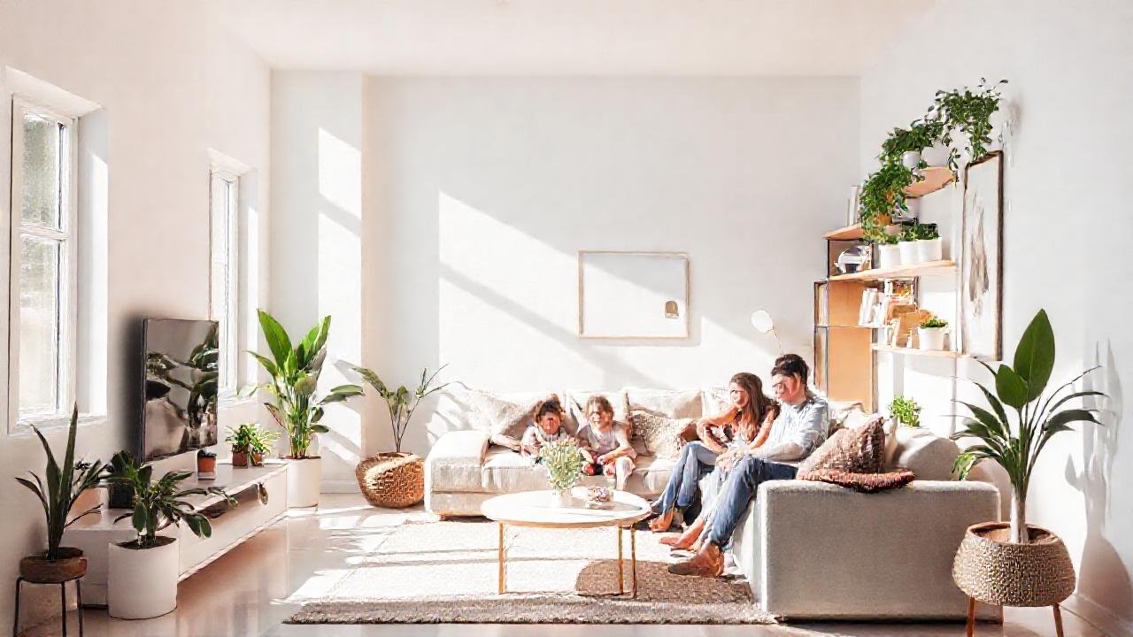 Un hogar luminoso, ordenado y acogedor