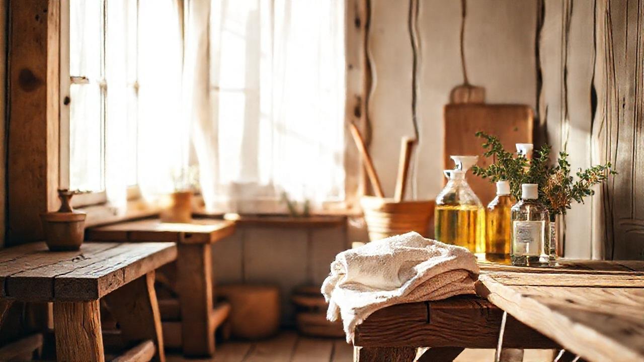 Ambiente rústico, simple y relajante