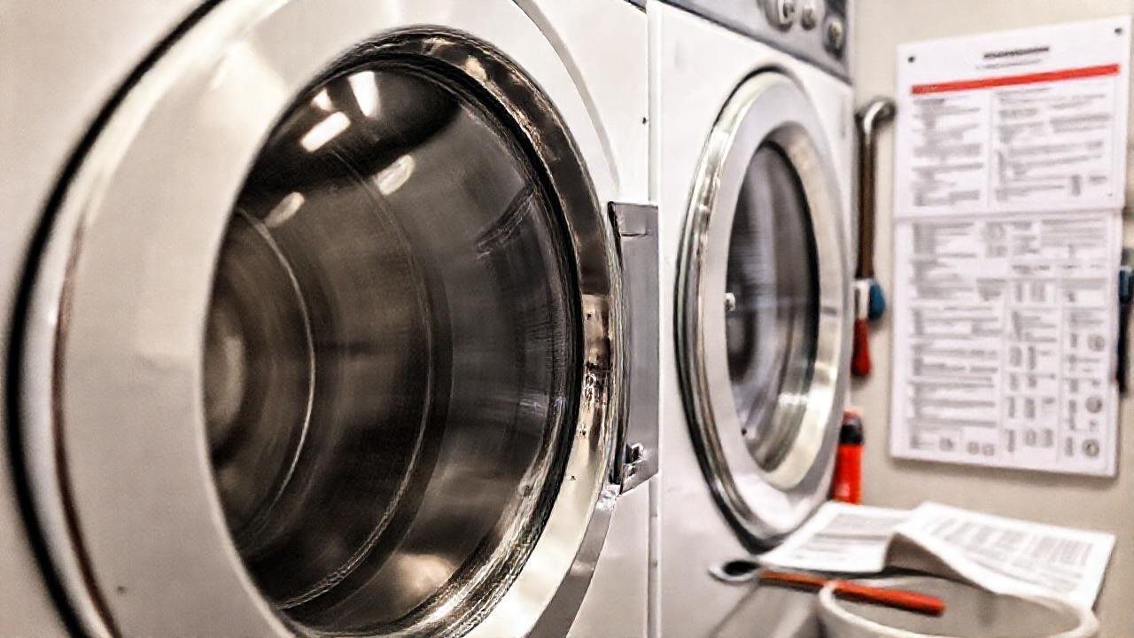 Un lavadero limpio, con herramientas técnicas