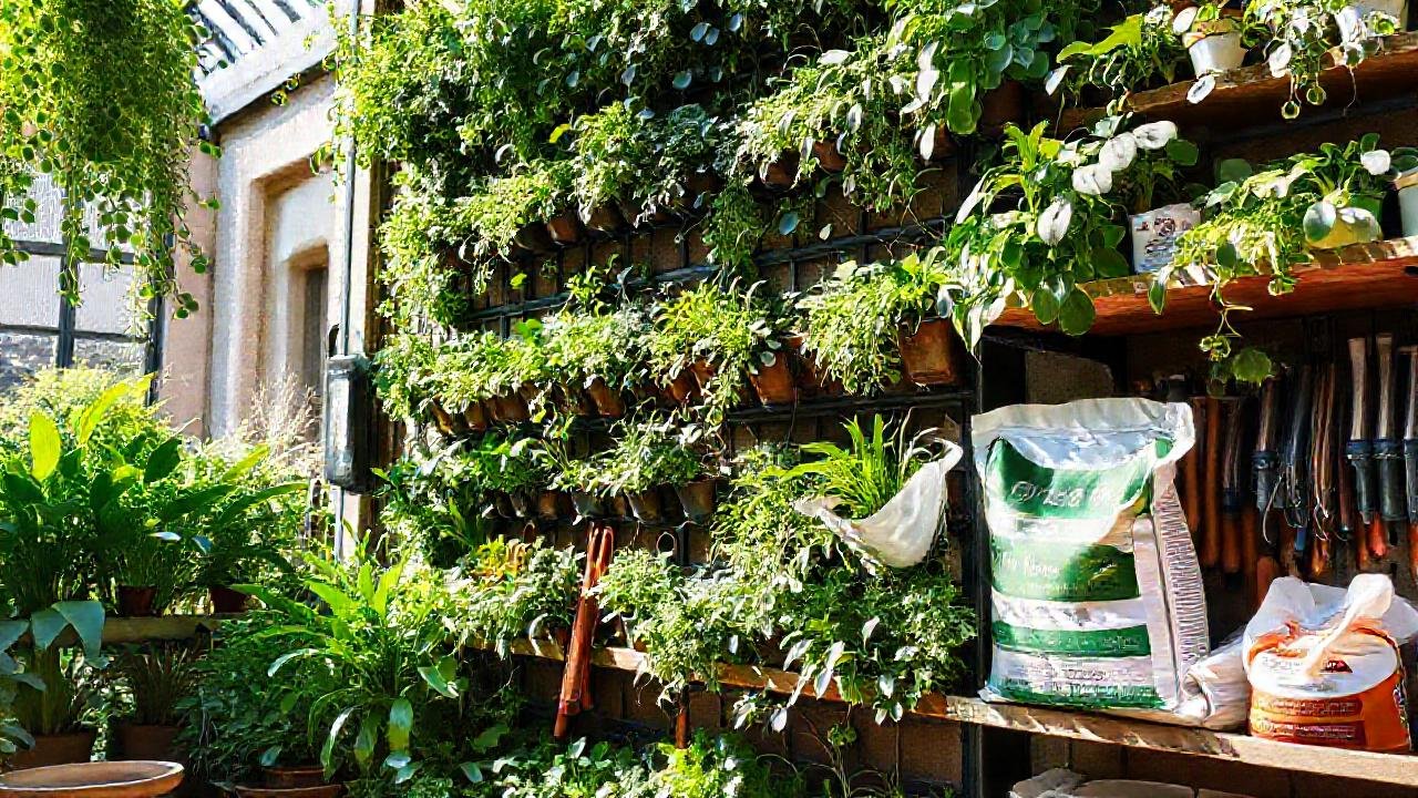 Jardín vertical exhibe naturaleza y profesionalismo