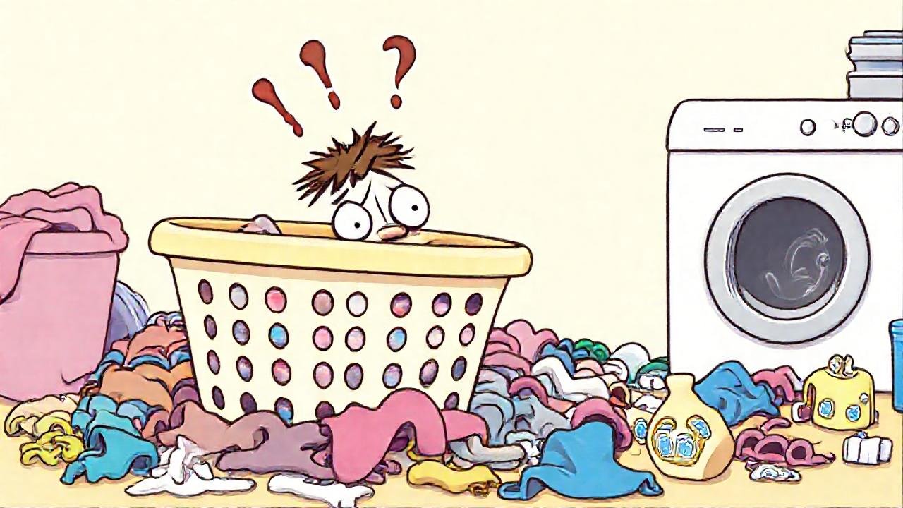 La lavandería es un caos divertido