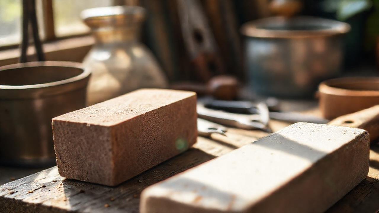 Herramientas de jardinería brillan con calma