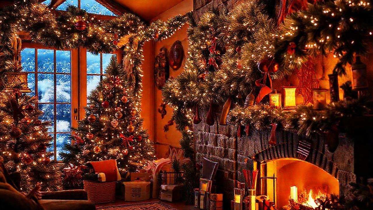 Un hogar festivo y acogedor brilla
