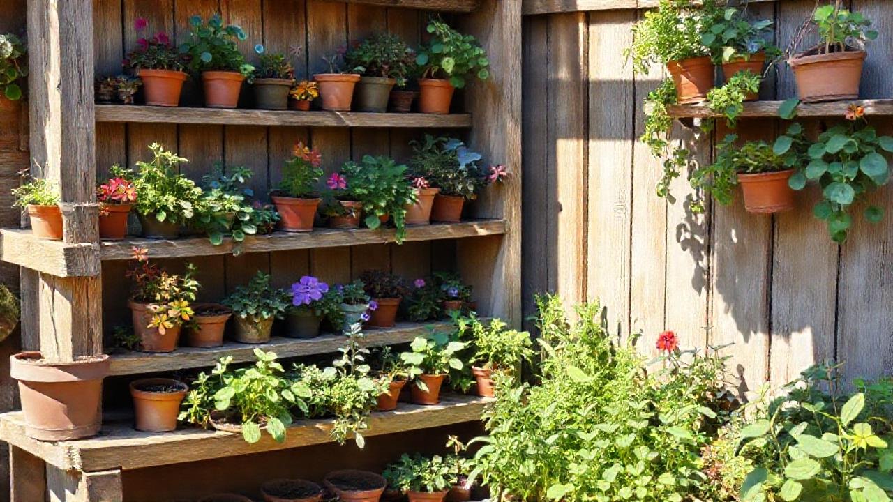 Un jardín pequeño y colorido invita
