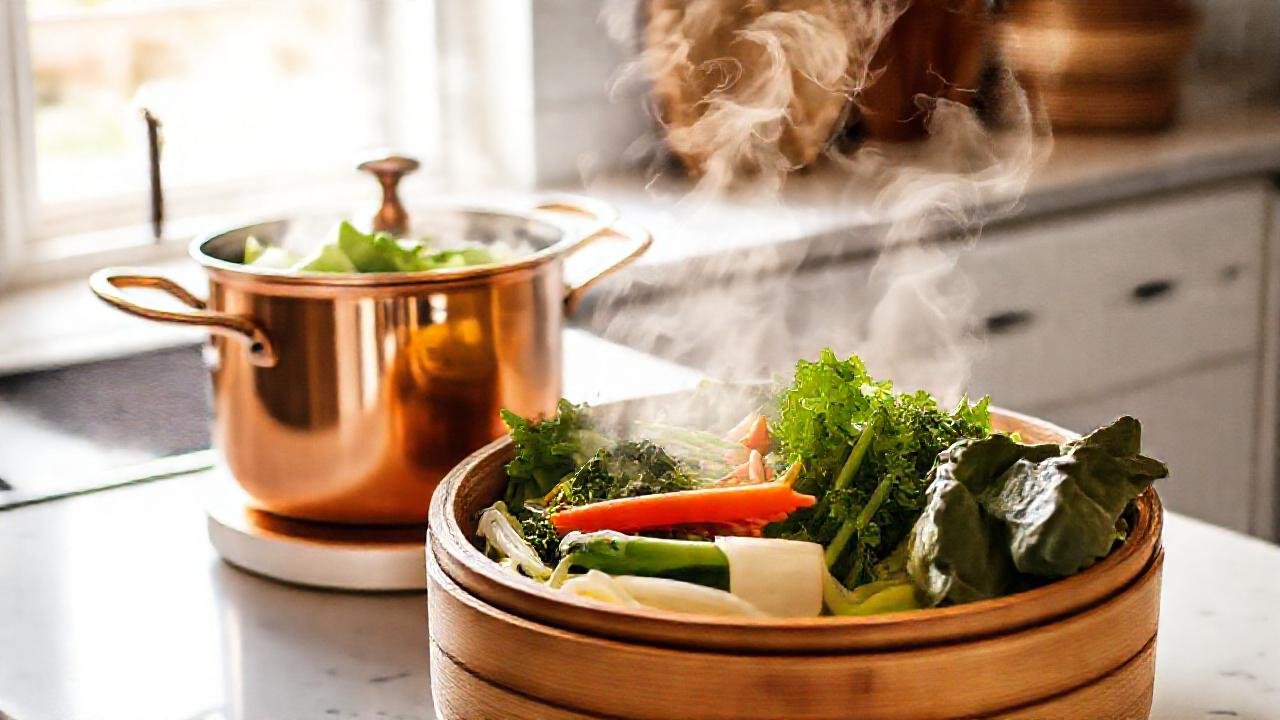 Vegetales al vapor
