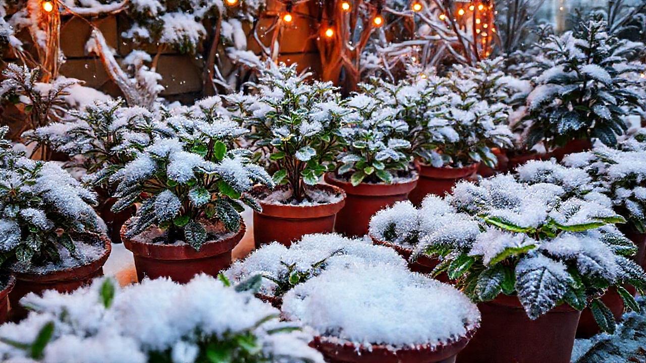Un jardín invernal acogedor y brillante