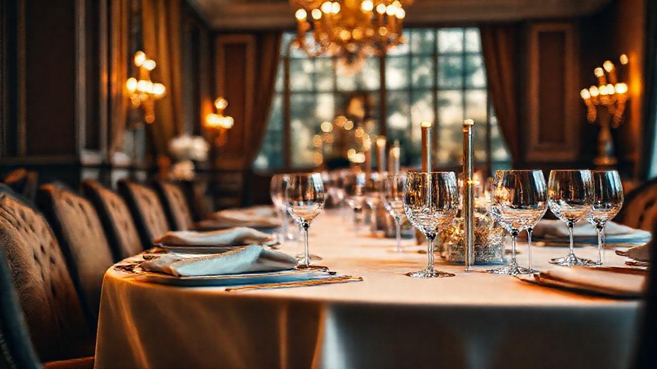 Una cena elegante y cálida