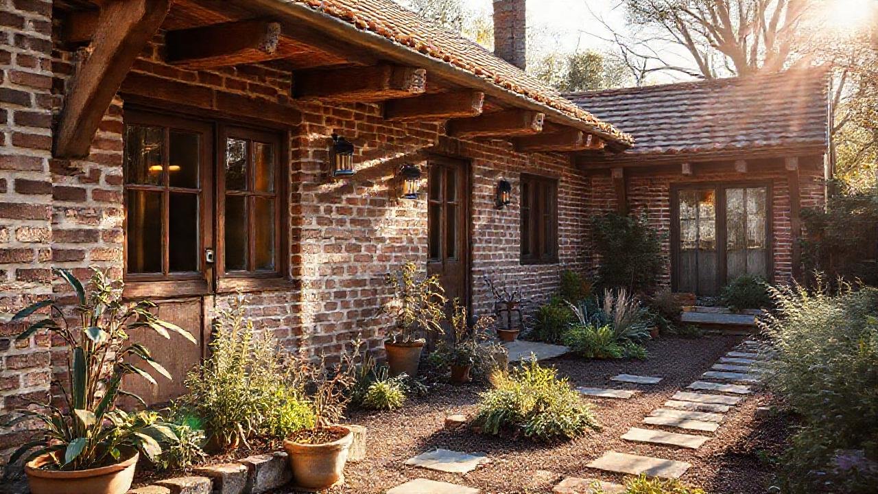 Una casa rústica moderna y acogedora