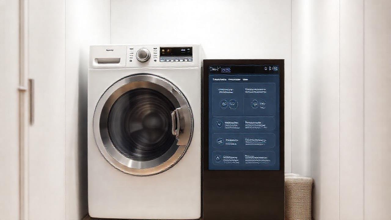 Lavandería moderna con interfaz intuitiva