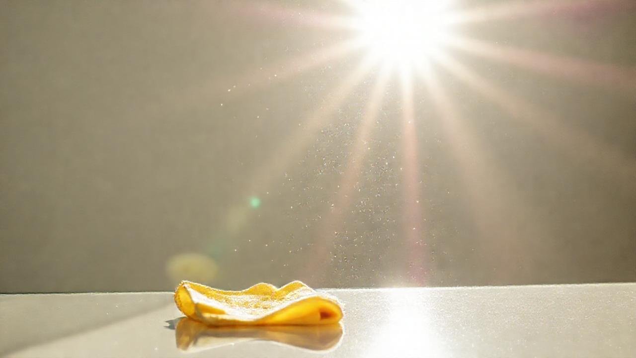 Luz y vidrio reflejan colores vibrantes