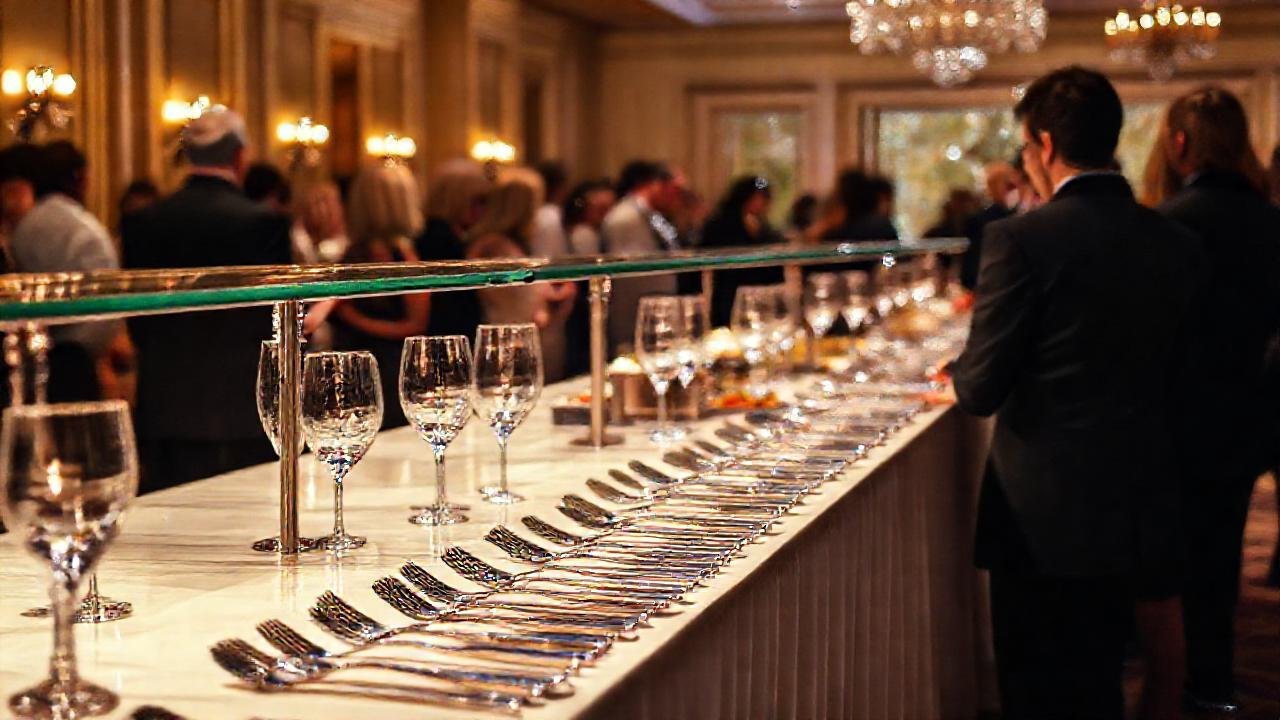 Un banquete elegante y sofisticado brilla