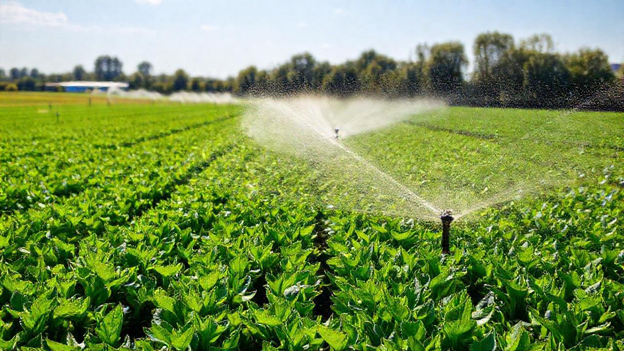 Agricultura moderna y exuberante en fotografía