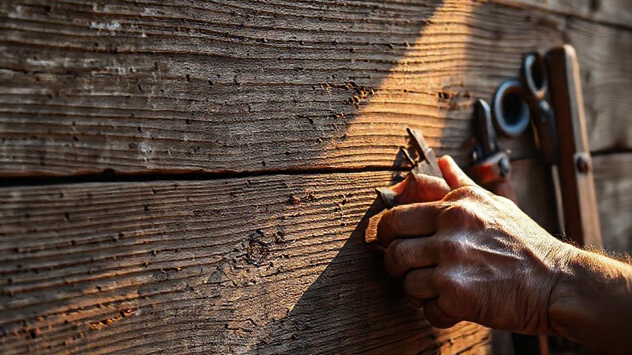 Restauración suave de madera antigua