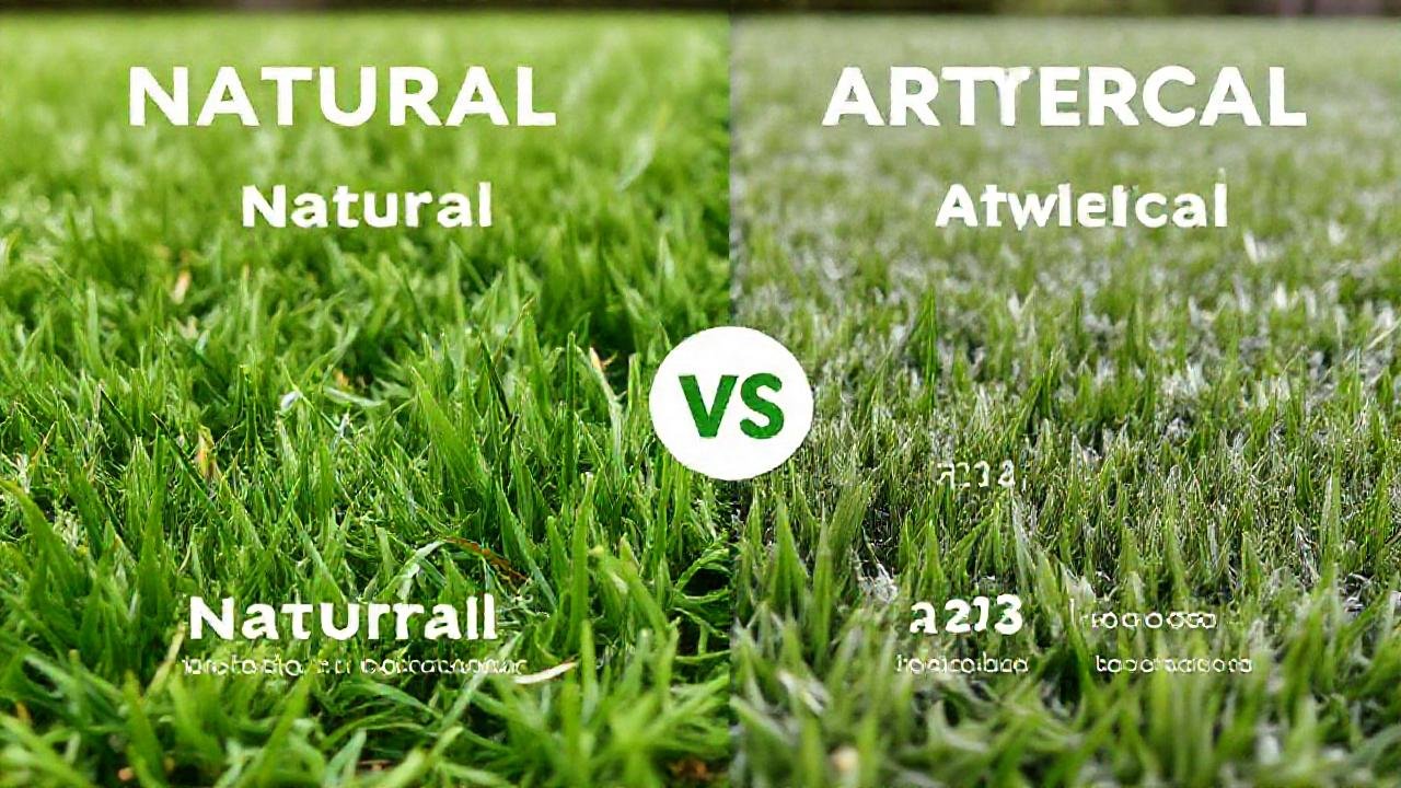 Comparación de césped: natural contra artificial