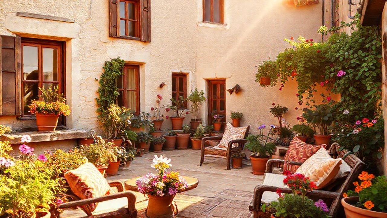 Una casa soleada y acogedora