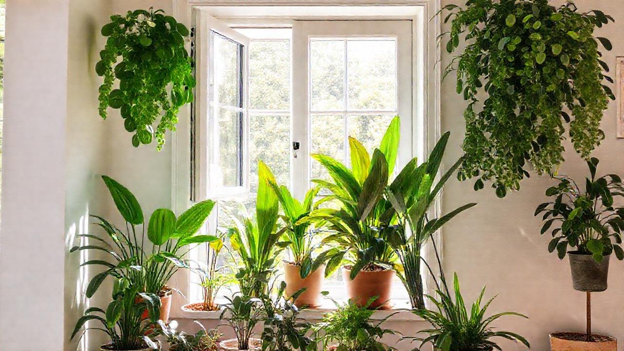 Un hogar verde y luminoso