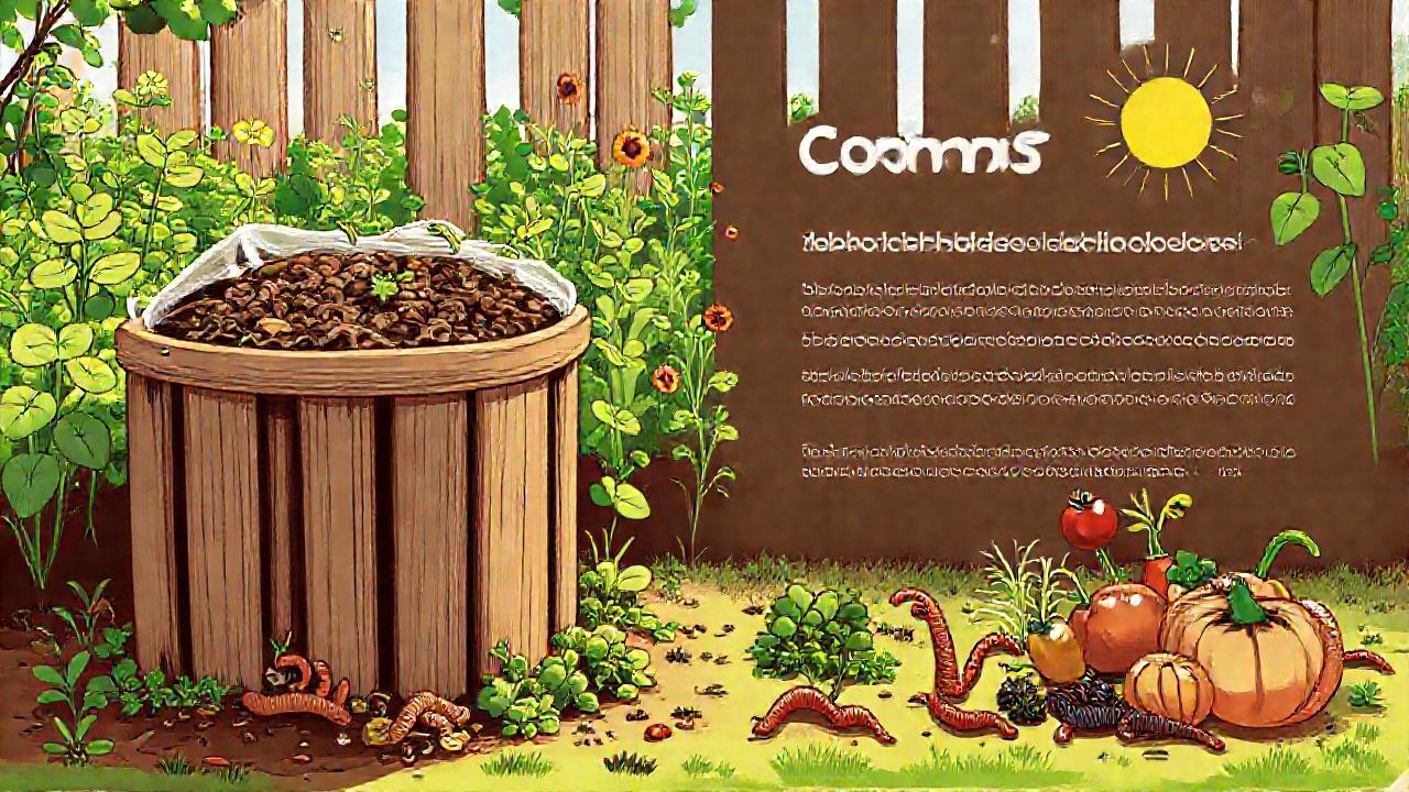 Compostación casera, jardín exuberante y feliz