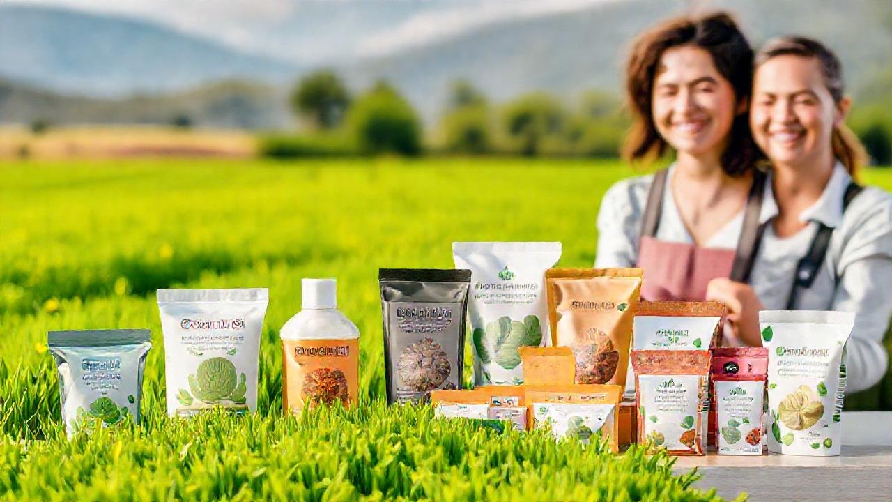 Marcas sostenibles felices en naturaleza