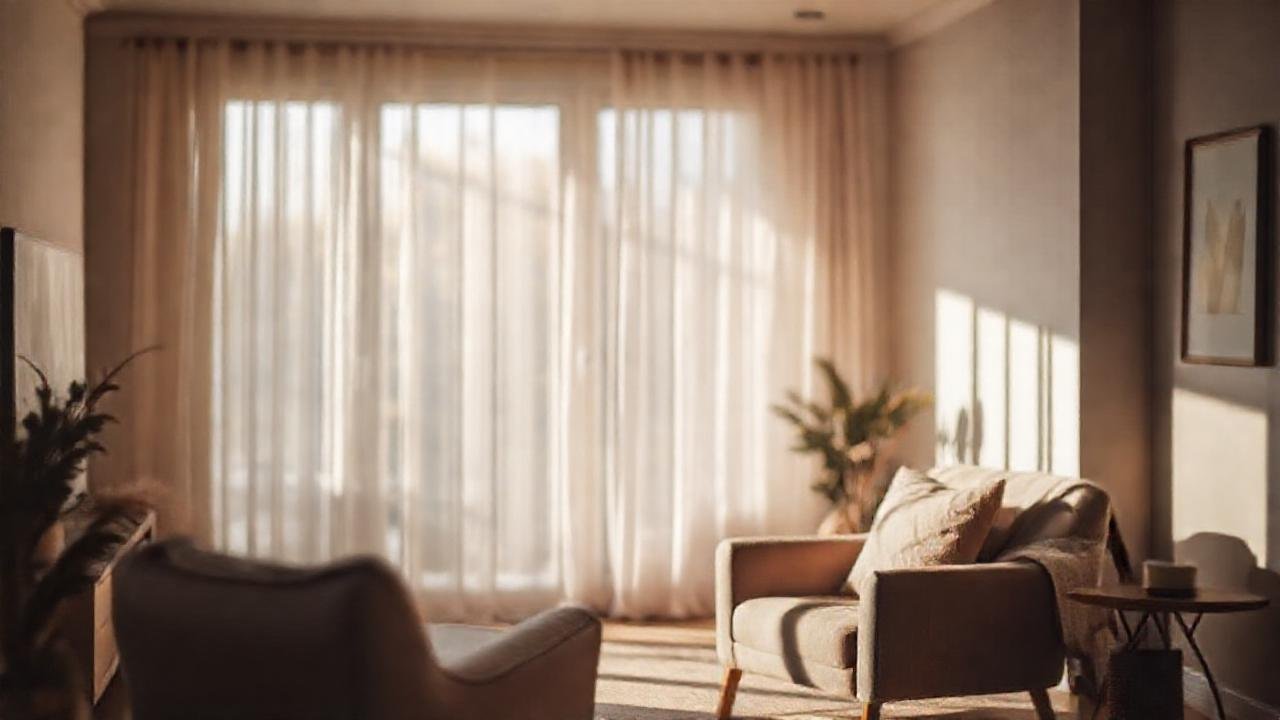 Un salón acogedor, tranquilo y minimalista