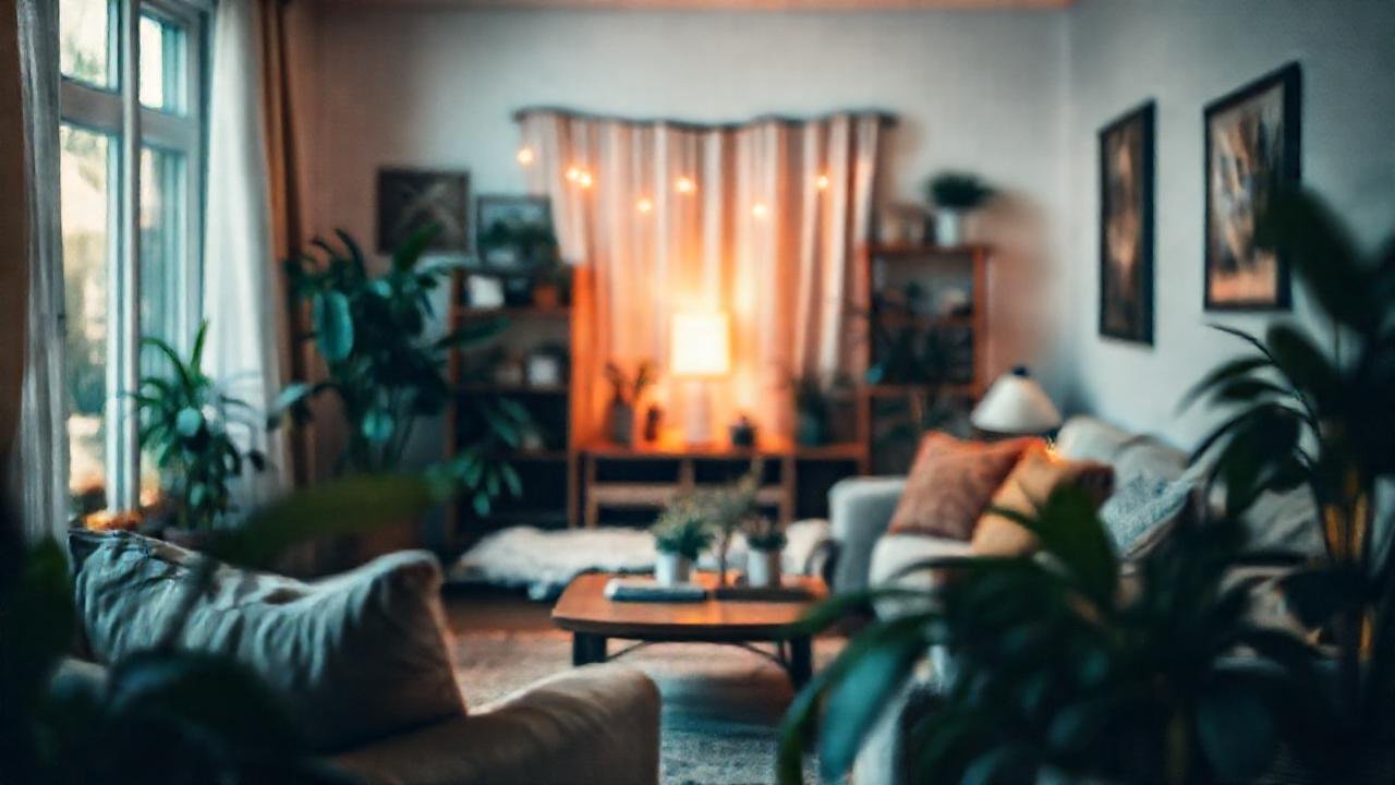 Un salón cálido y acogedor, sutilmente íntimo