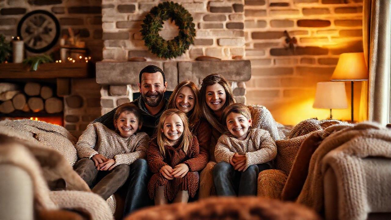 Un salón cálido y familiar