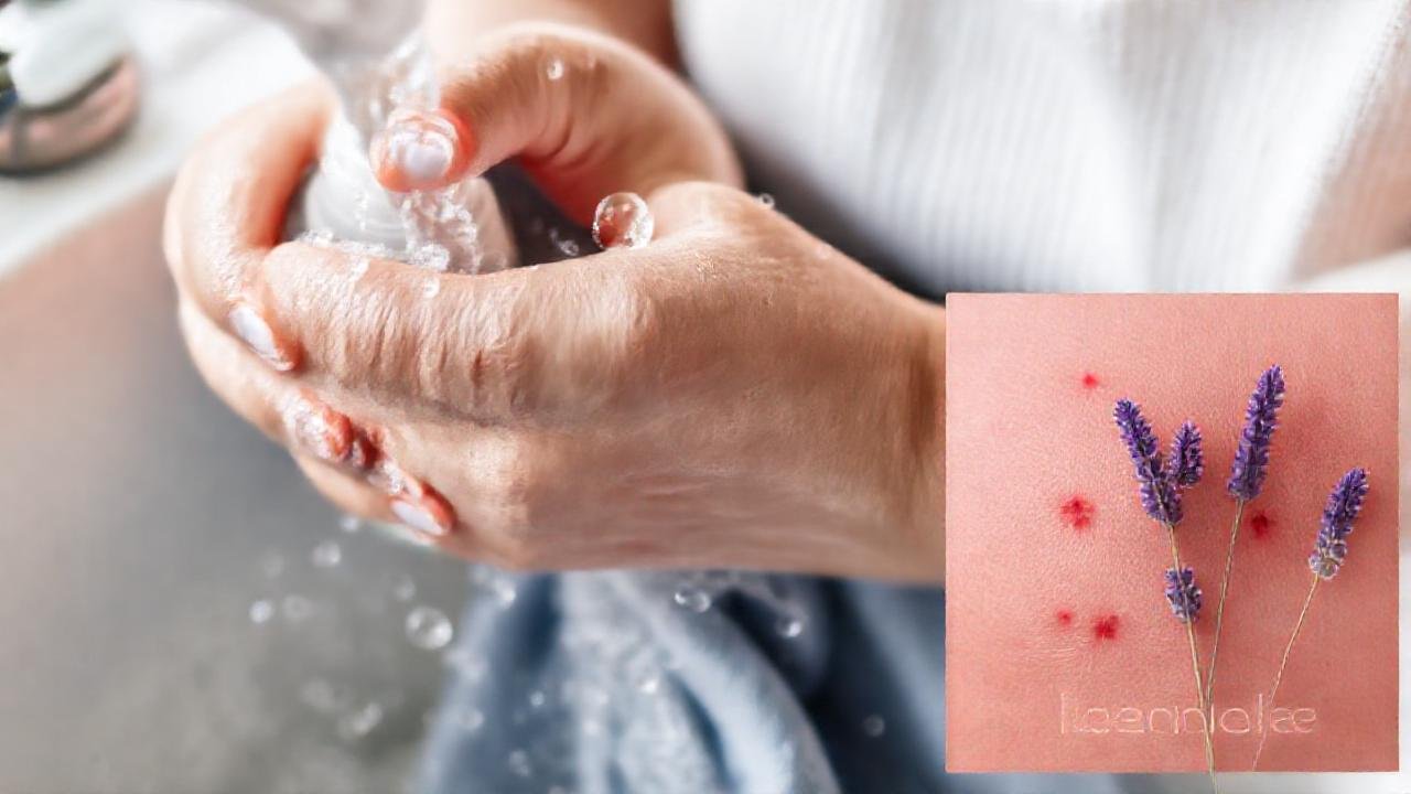 Manos lavando ropa causan irritación y alivio