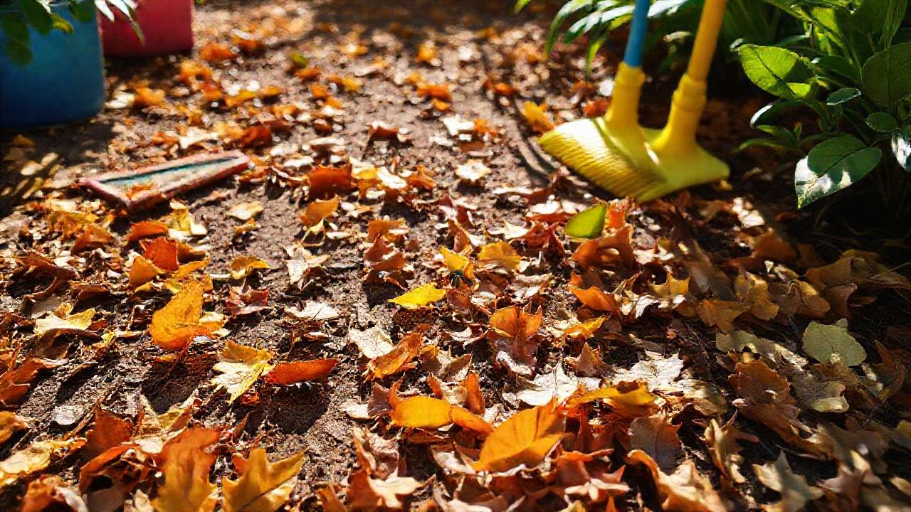 Un jardín soleado y colorido invita a limpiar