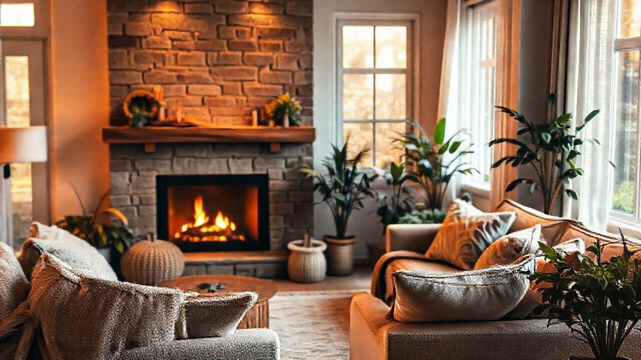 Un salón acogedor y cálido
