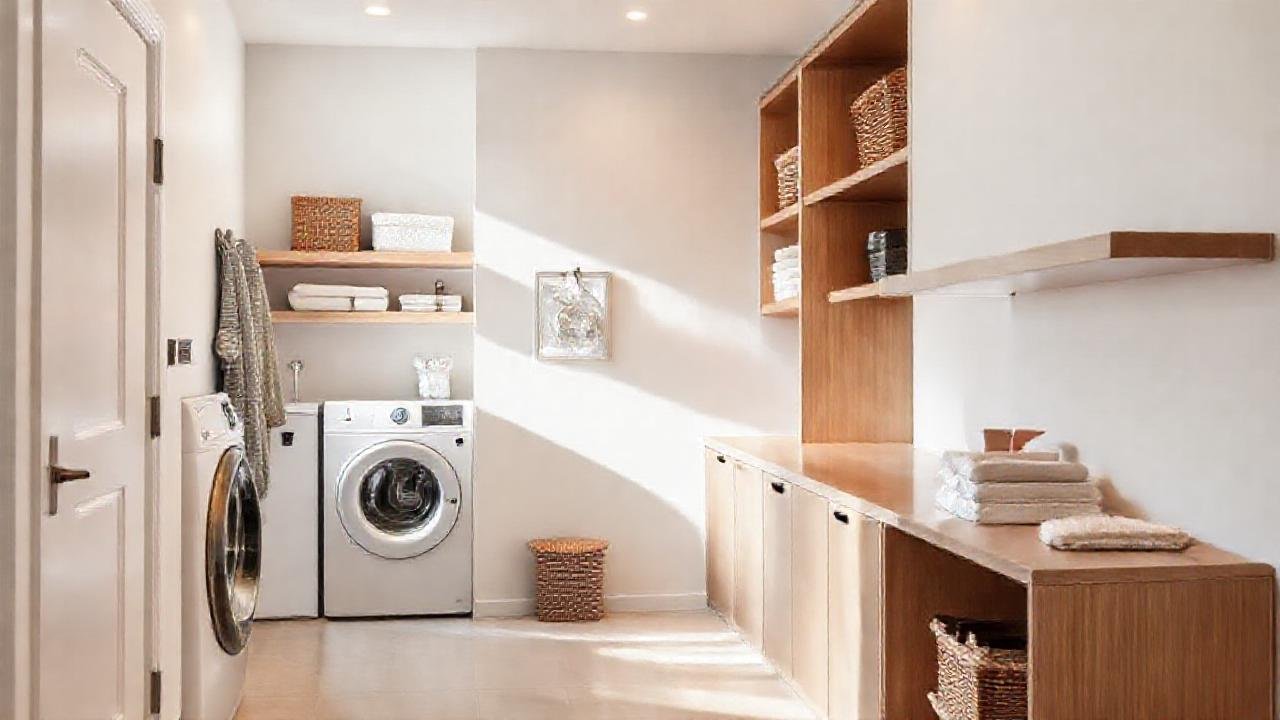 Un espacio minimalista y luminoso organiza todo