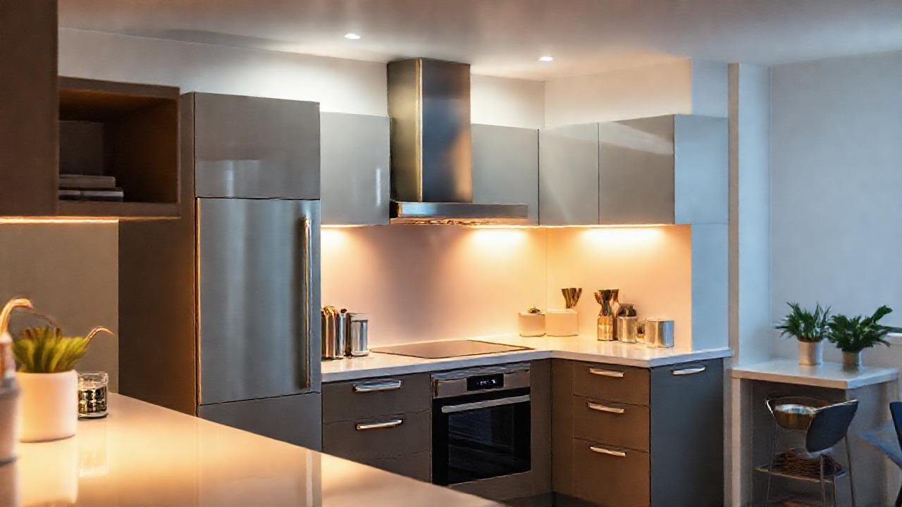 Una cocina moderna y luminosa invita a desayunar