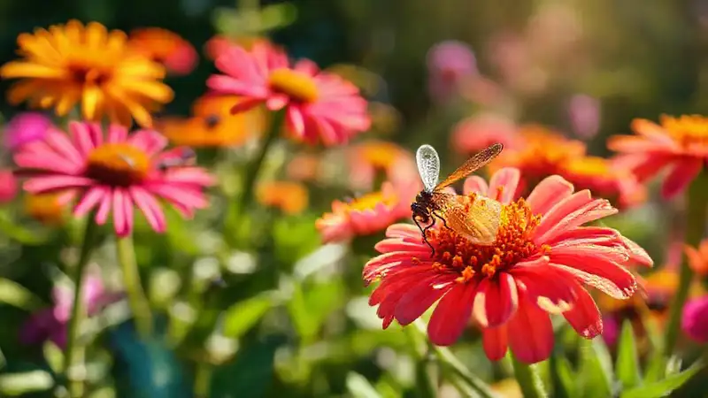 Jardín vibrante: belleza y educación visual
