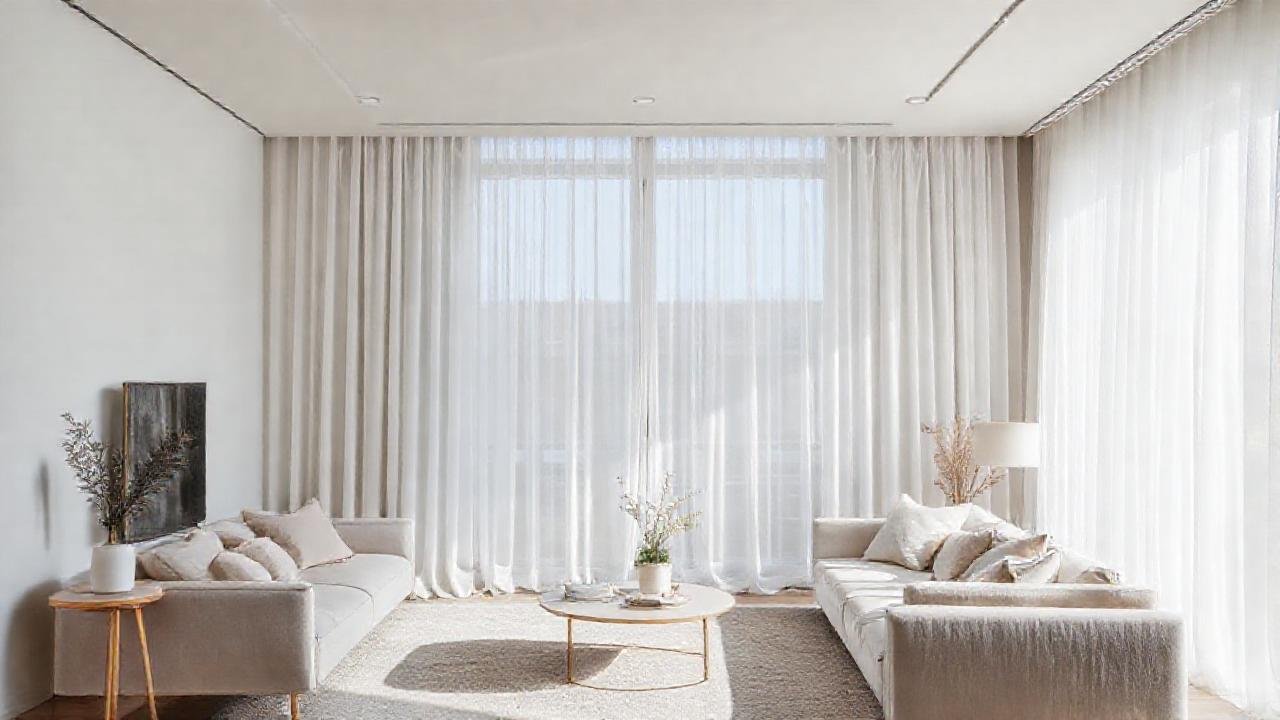 Un salón moderno y luminoso, elegante