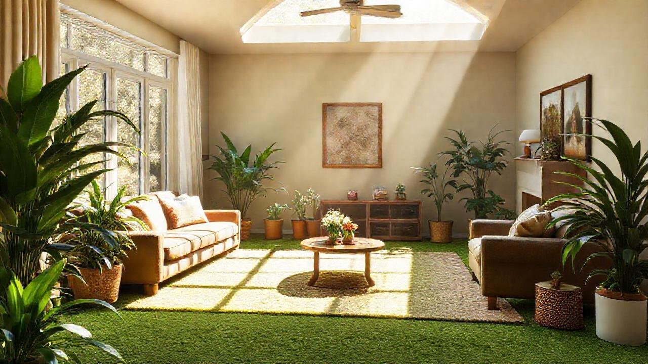 Un salón acogedor y soleado