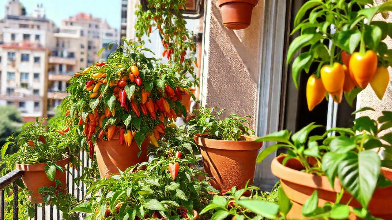 Un balcón urbano rebosa color y vida