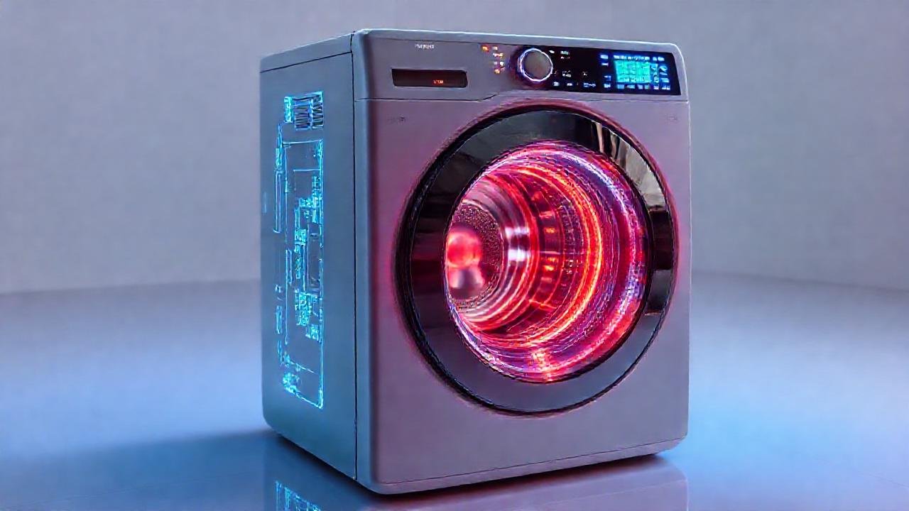 Lavadora futurista con diseño innovador