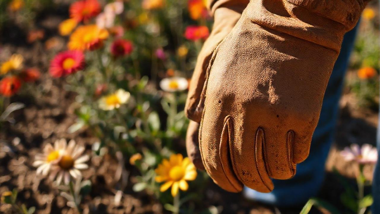 Guantes de jardinería protegen manos expertas