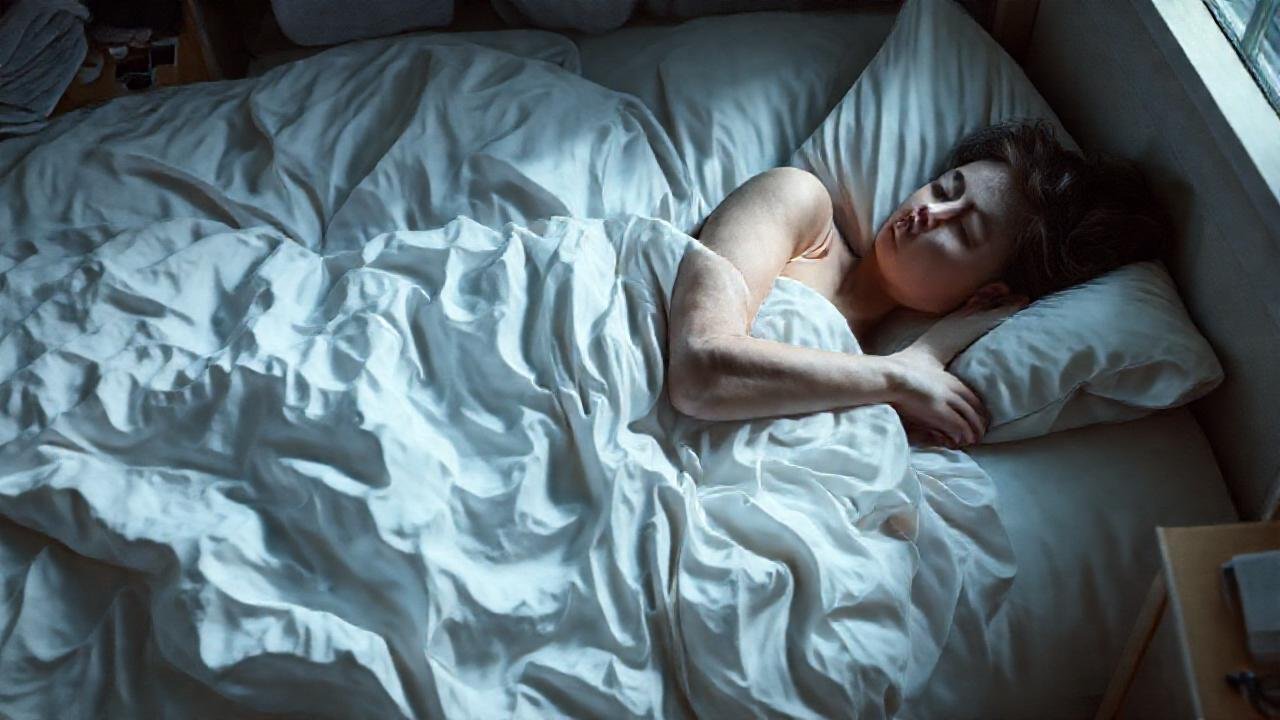 Un dormitorio sereno y minimalista descansa