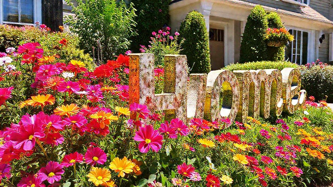 Un jardín alegre