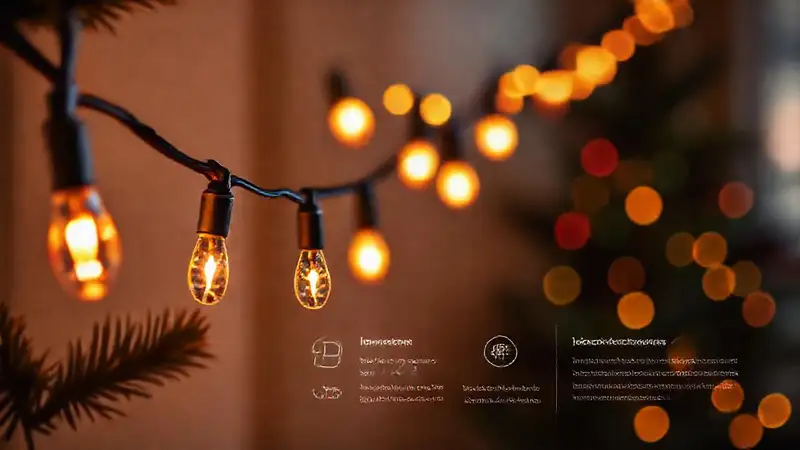 Luces navideñas minimalistas