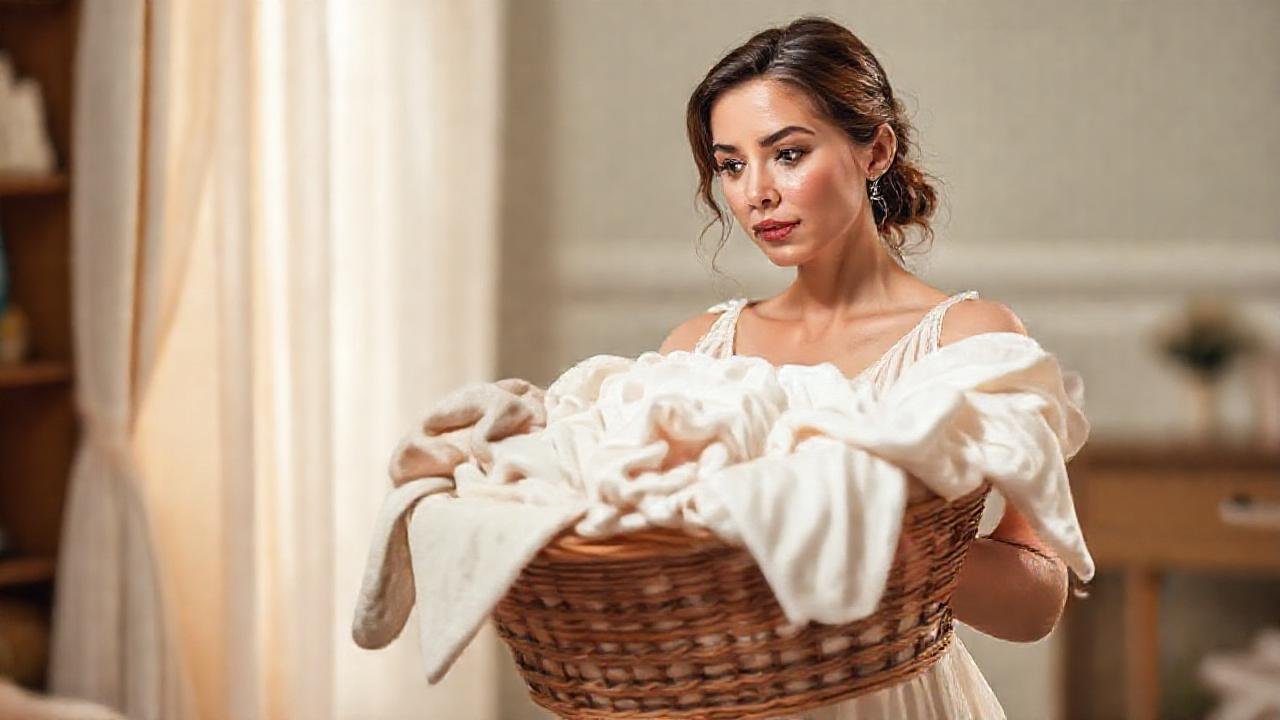 Mujer elegante en atmósfera serena