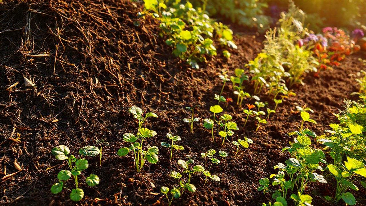 Un jardín exuberante y saludable florece